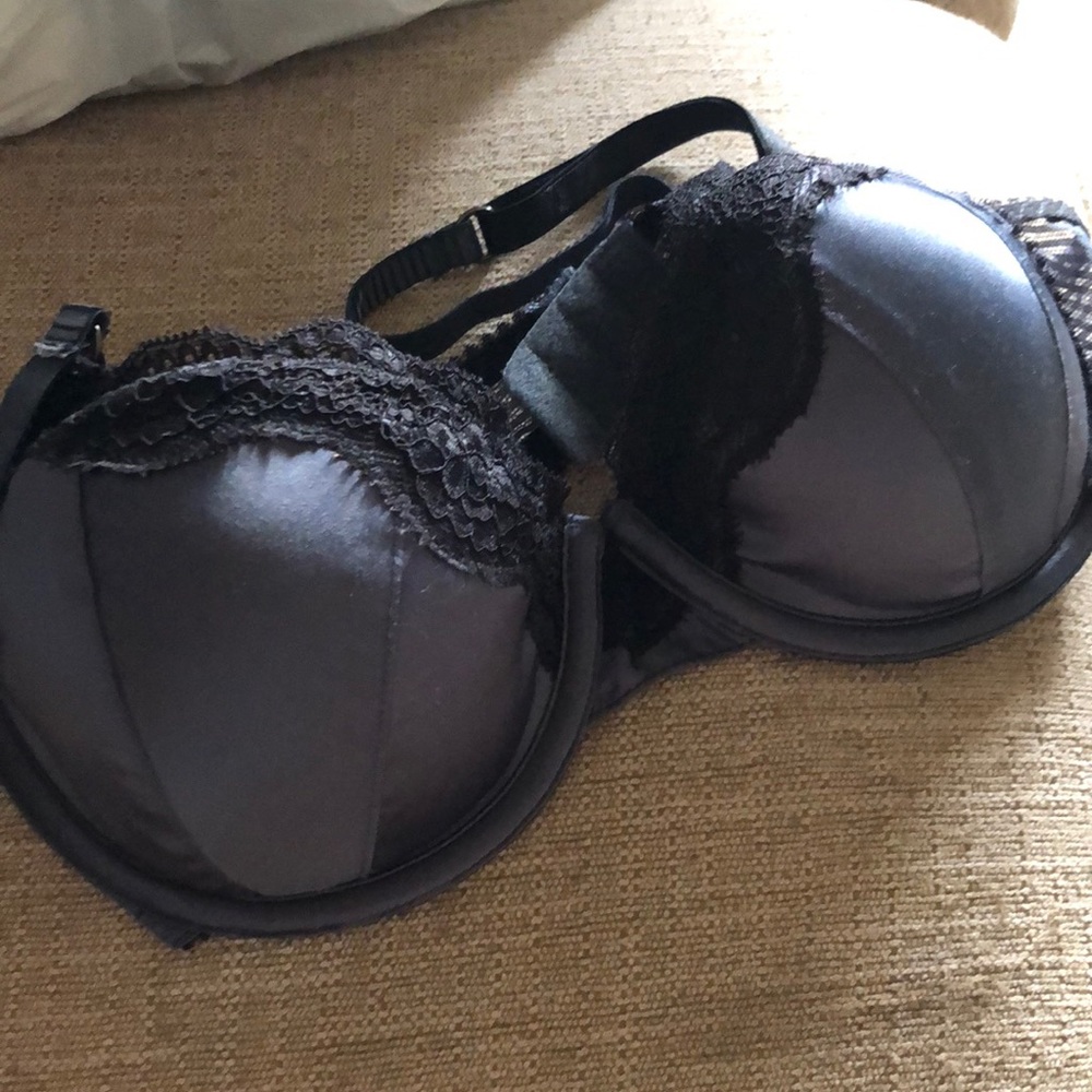 Topshop charcoal lace bra size 32C